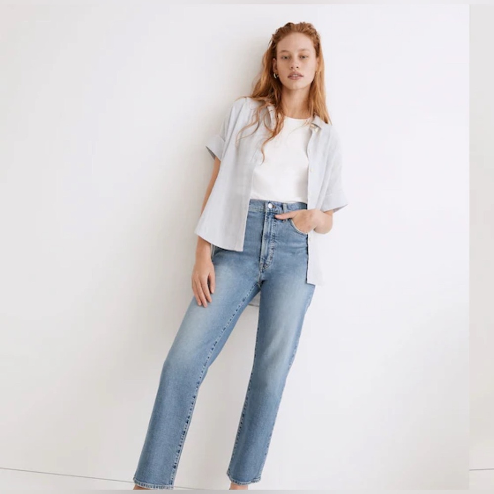Madewell Tall Perfect Vintage Straight Jean in Montville Wash